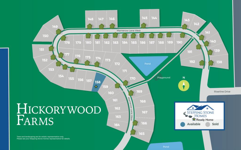 Hickorywood Farms Map New Home Community in Oconomowoc WI by Stepping Stone Homes