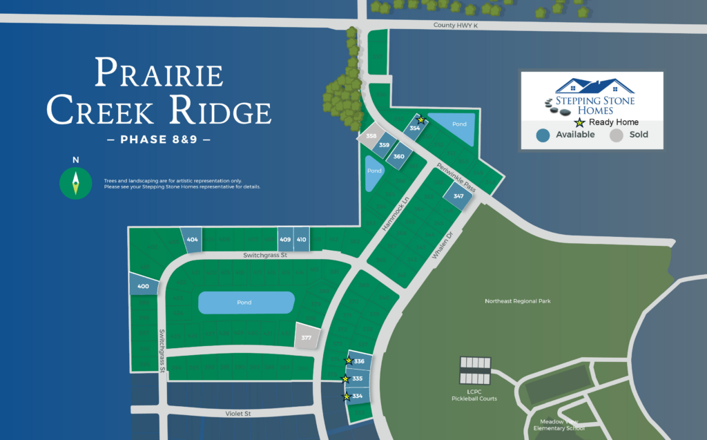 Prairie Creek Ridge New Home Community Map Oconomowoc WI