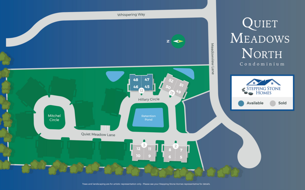 Quiet Meadows New Condo Community Map Johnson Creek WI
