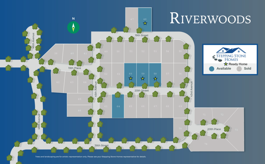 Riverwoods New Home Community Map in Kenosha WI by Stepping Stone Homes