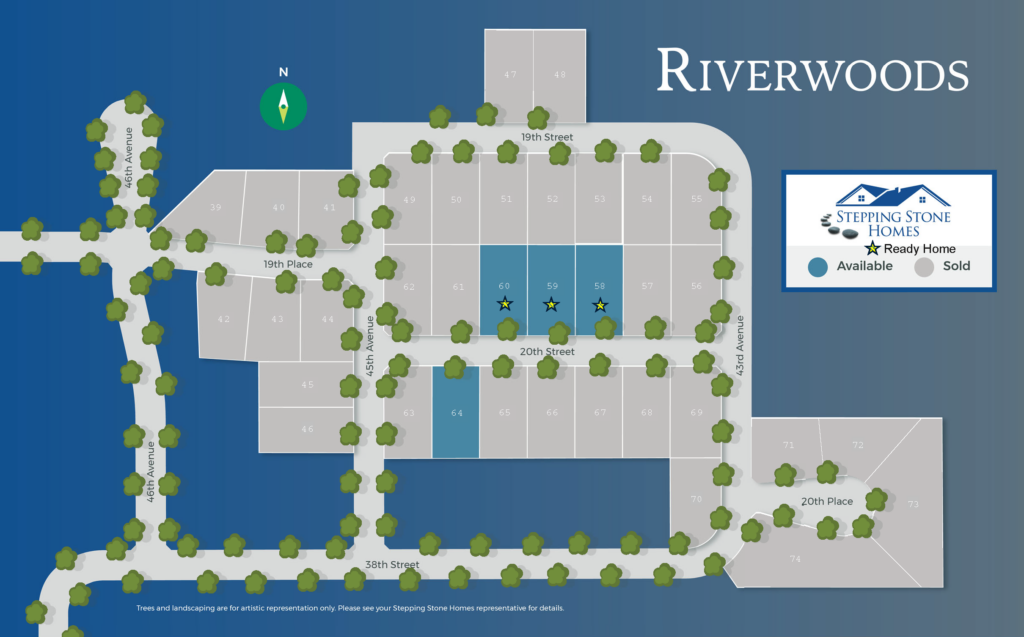 Riverwoods New Home Community Map in Kenosha WI by Stepping Stone Homes
