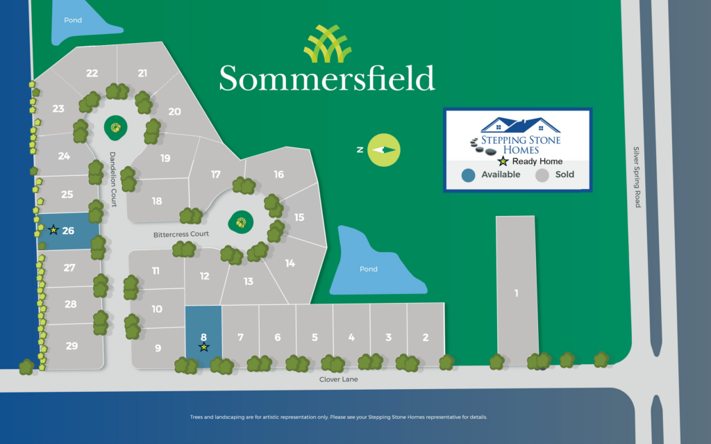 Sommersfield New Home Community Map Menomonee Falls WI