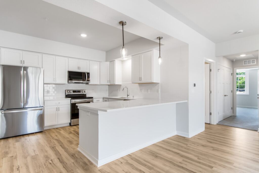 Edgewood Meadows Lower Condo Kitchen by Stepping Stone Homes