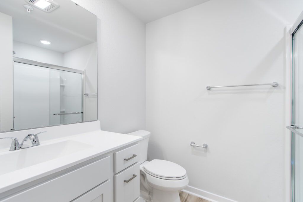 Edgewood Meadows Lower Condo Master Bathroom by Stepping Stone Homes