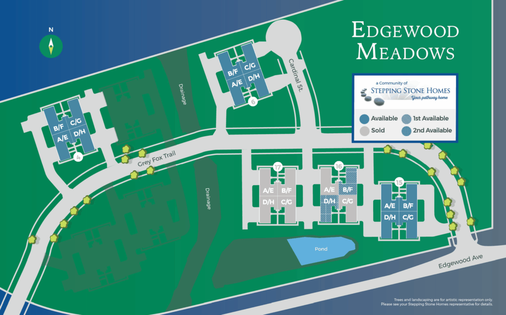 Edgewood Meadows New Condo Community Map Stepping Stone Homes