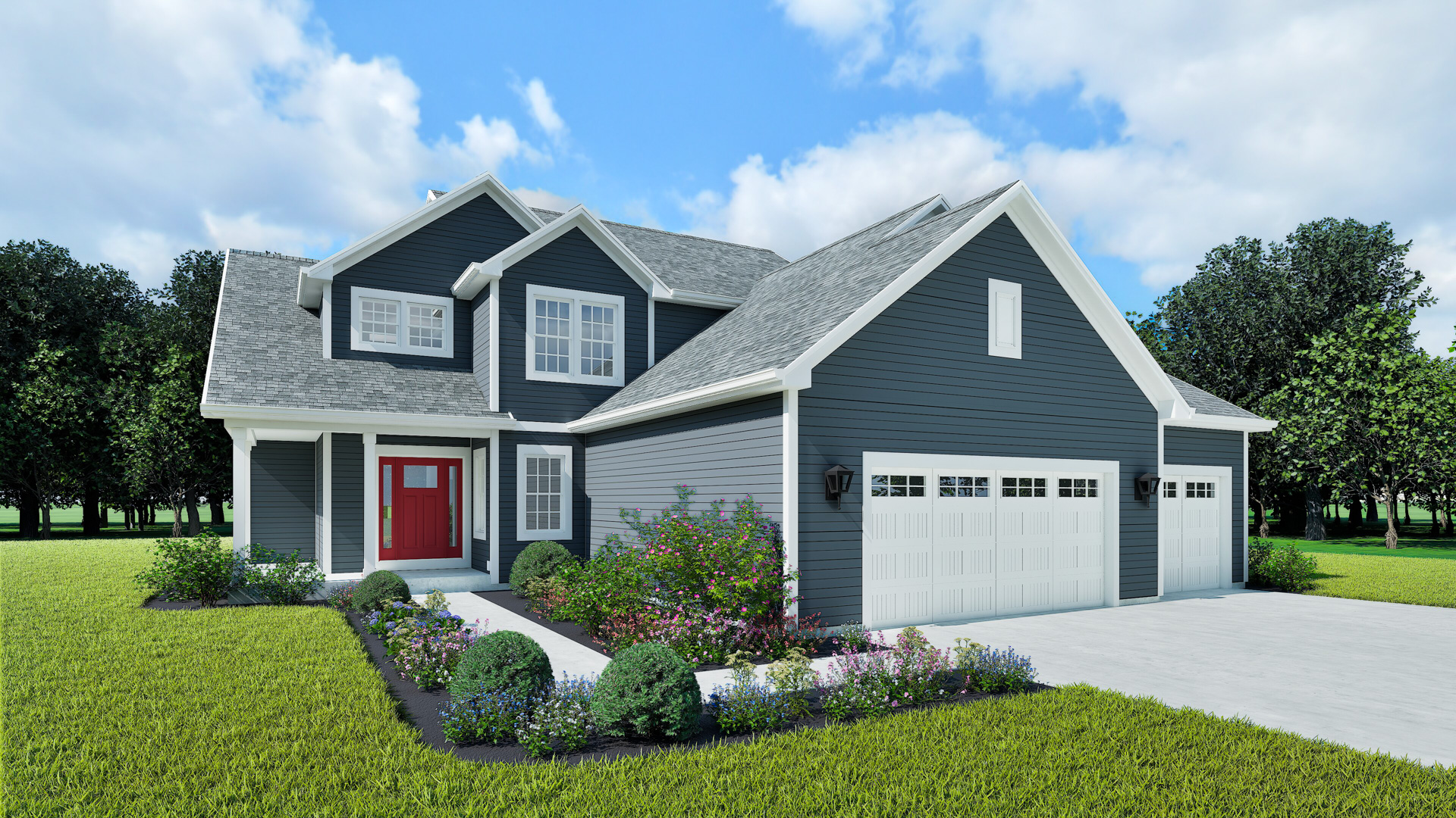 The Isabella Home Model Rendering Stepping Stone Home Wisconsin