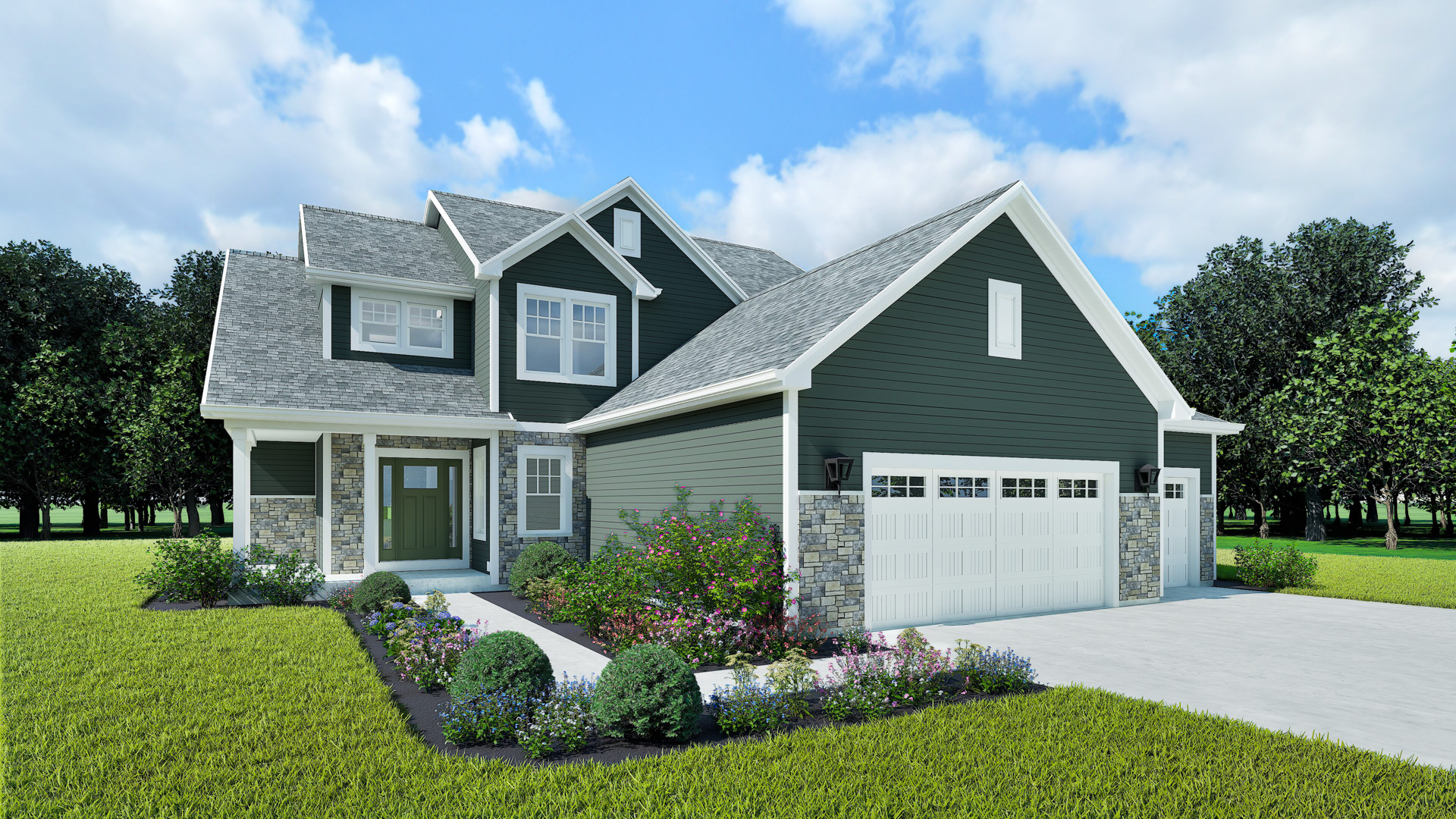 The Isabella Home Model Rendering Stepping Stone Home Wisconsin