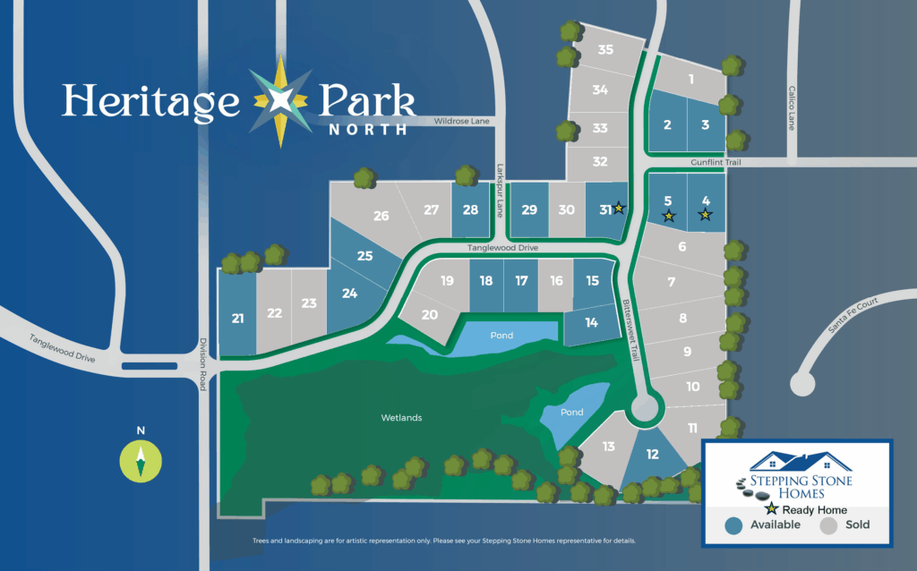 Heritage Park North Map New Home Community in Germantown WI