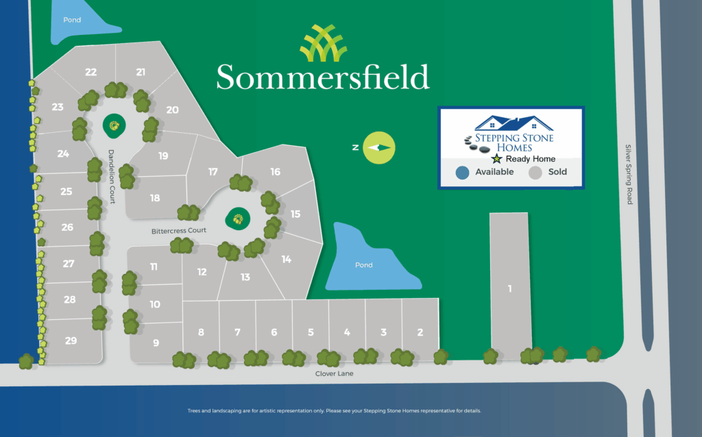 Sommersfield New Home Community Map Menomonee Falls WI