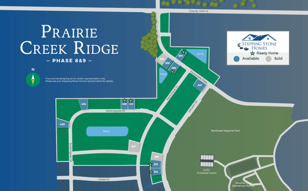 Prairie Creek Ridge New Home Community Map Oconomowoc WI