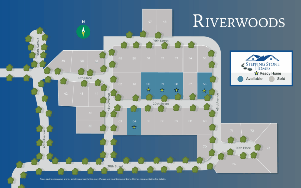 Riverwoods New Home Community Map in Kenosha WI by Stepping Stone Homes