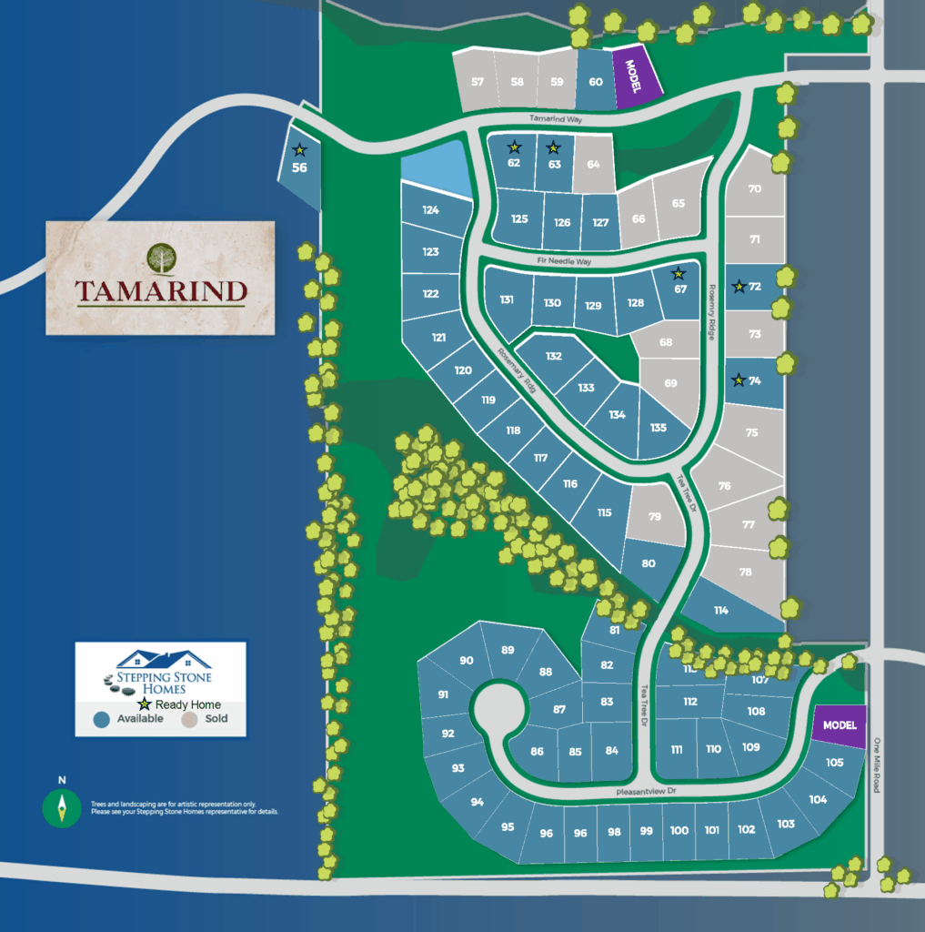 Tamarind Map New Home Community in Menomonee Falls Wisconsin