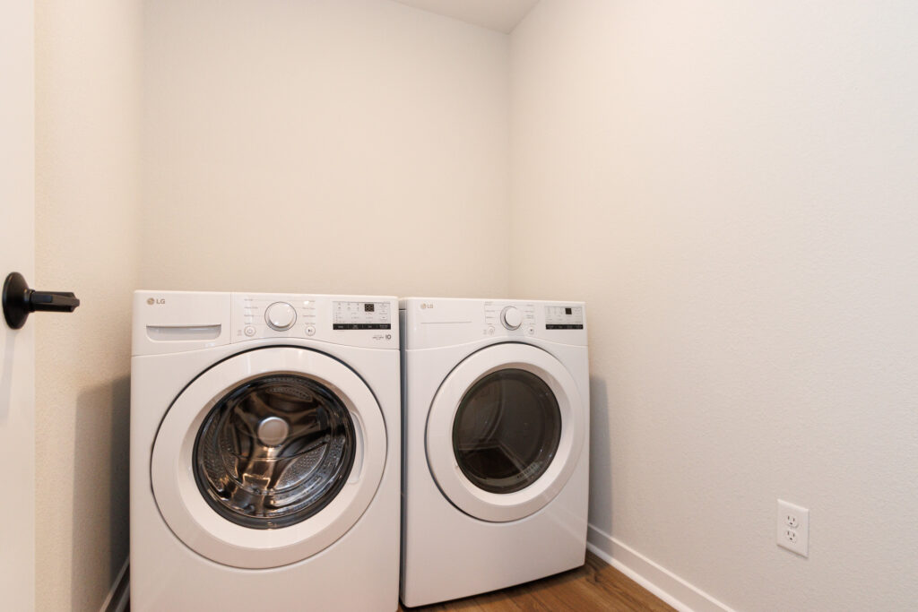 The Linden Laundry Room by Stepping Stone Homes