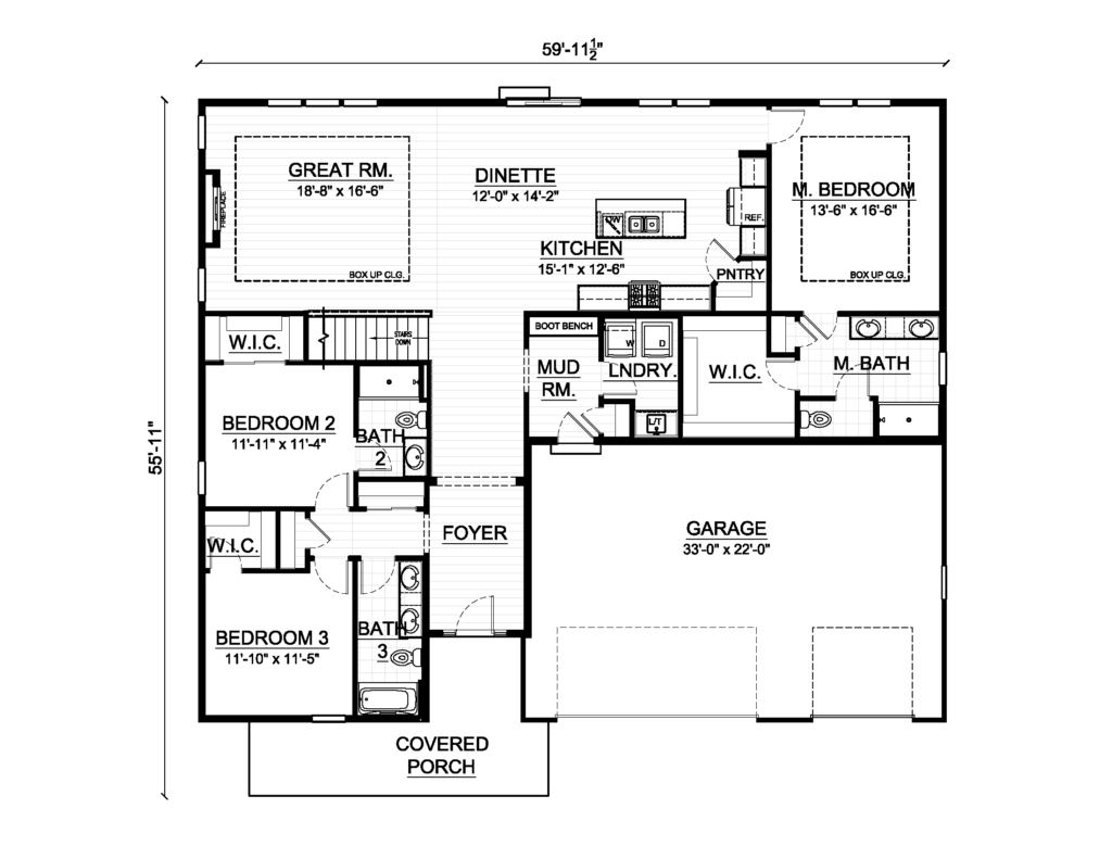 Charlotte Home Model Floor Plan by Stepping Stone Homes Wisconsin