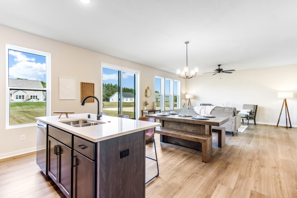 The Geneva Great Room by Stepping Stone Homes