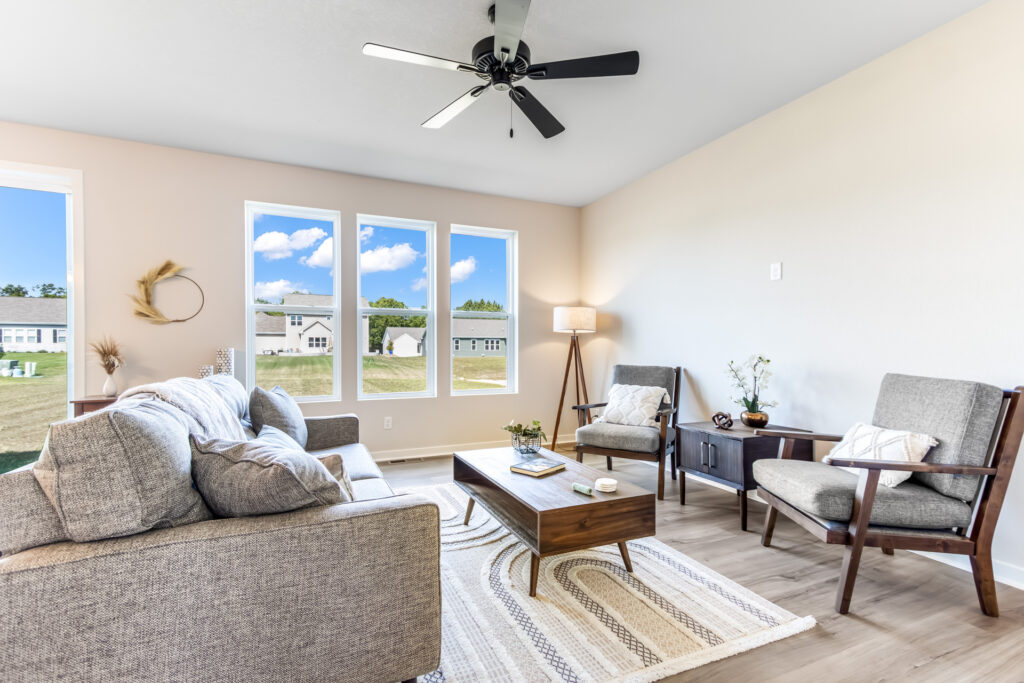 The Geneva Great Room by Stepping Stone Homes