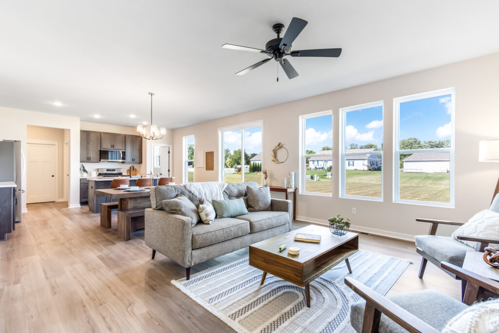 The Geneva Great Room by Stepping Stone Homes