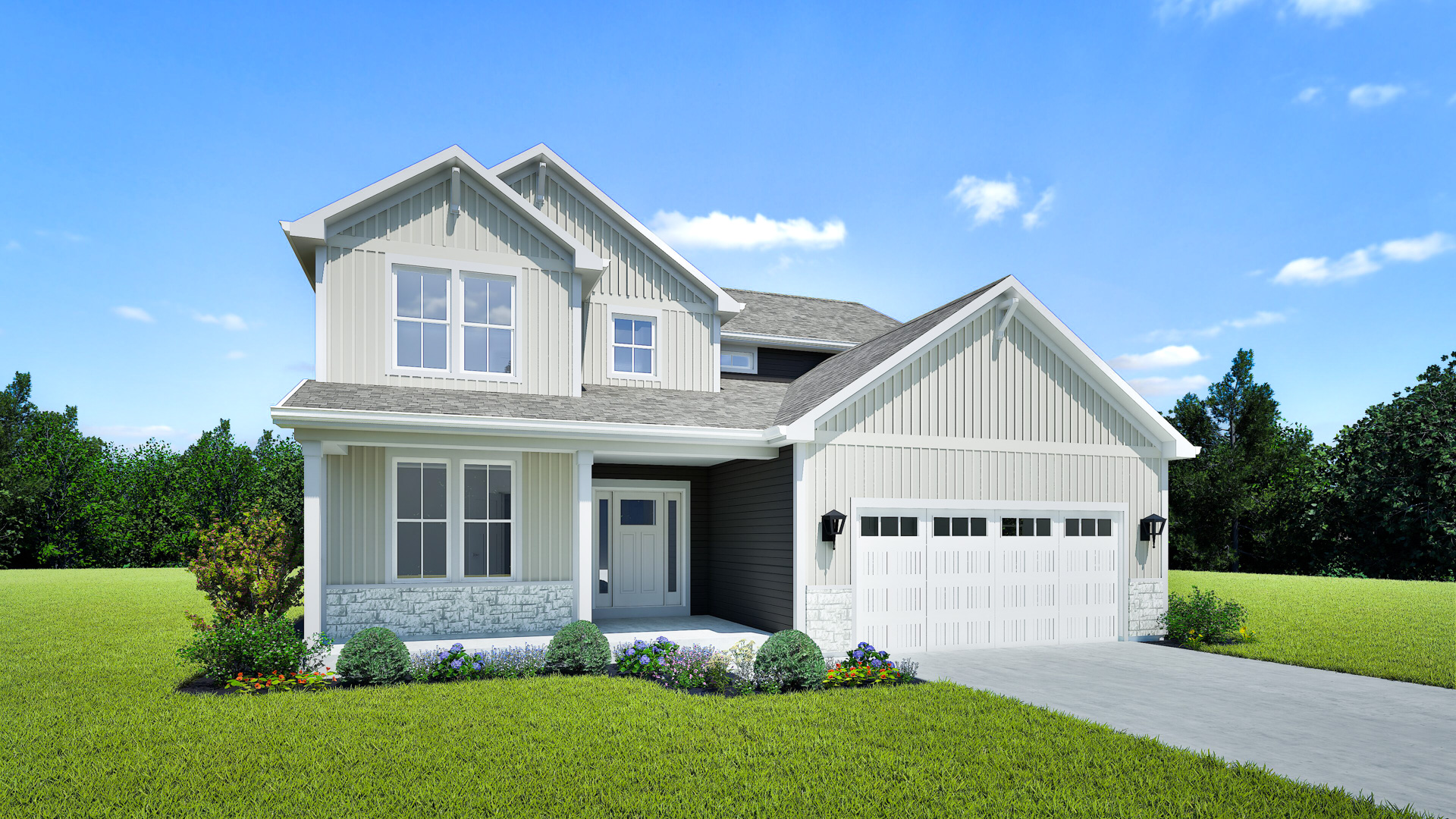 Jude Home Model Rendering Stepping Stone Homes Wisconsin