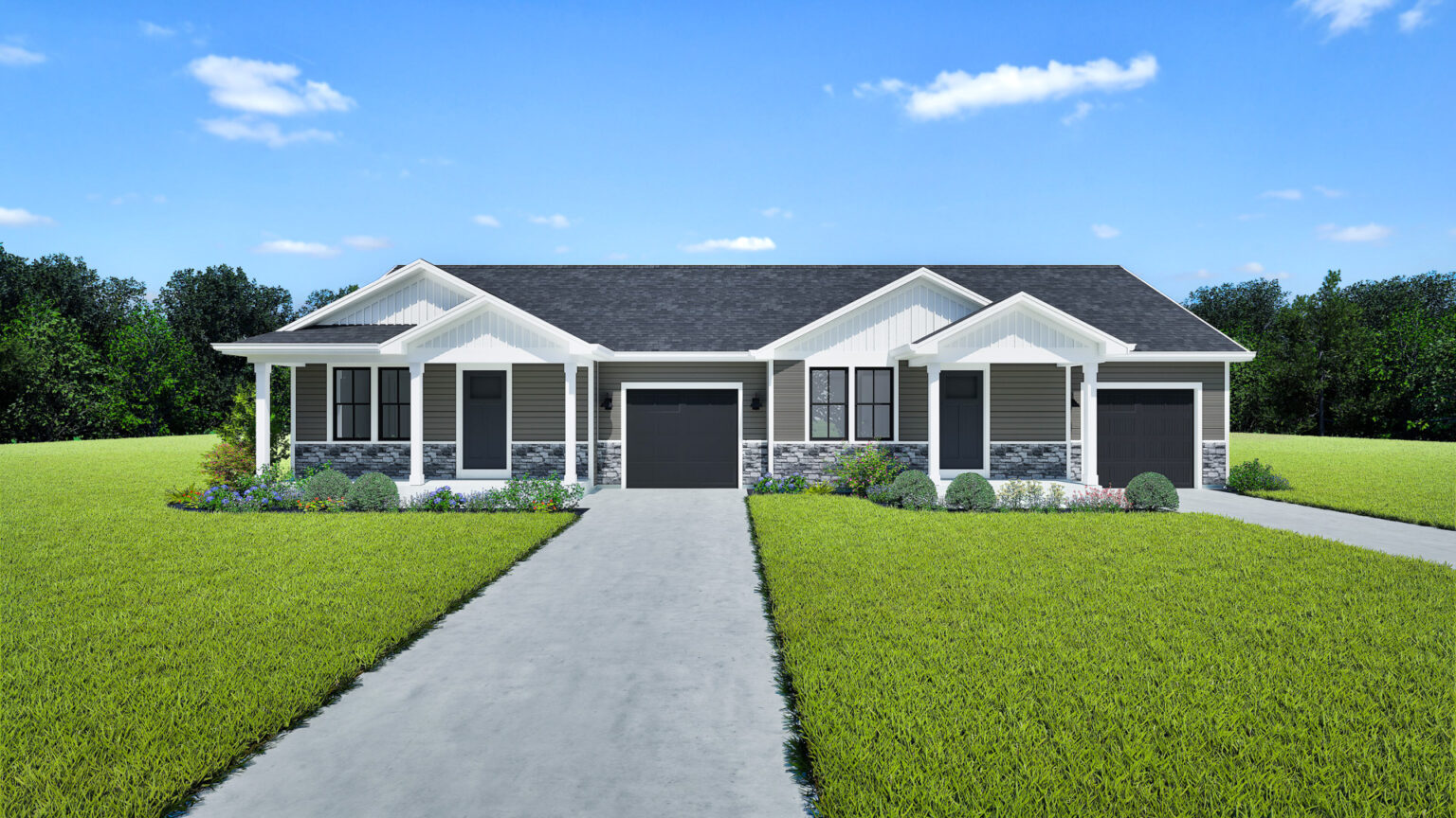 The Linden Duplex Rendering by Stepping Stone Homes