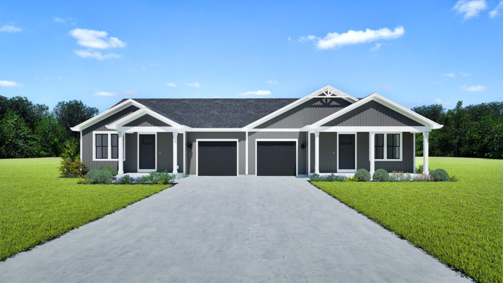 The Pine and Cypress Duplex Rendering by Stepping Stone Homes