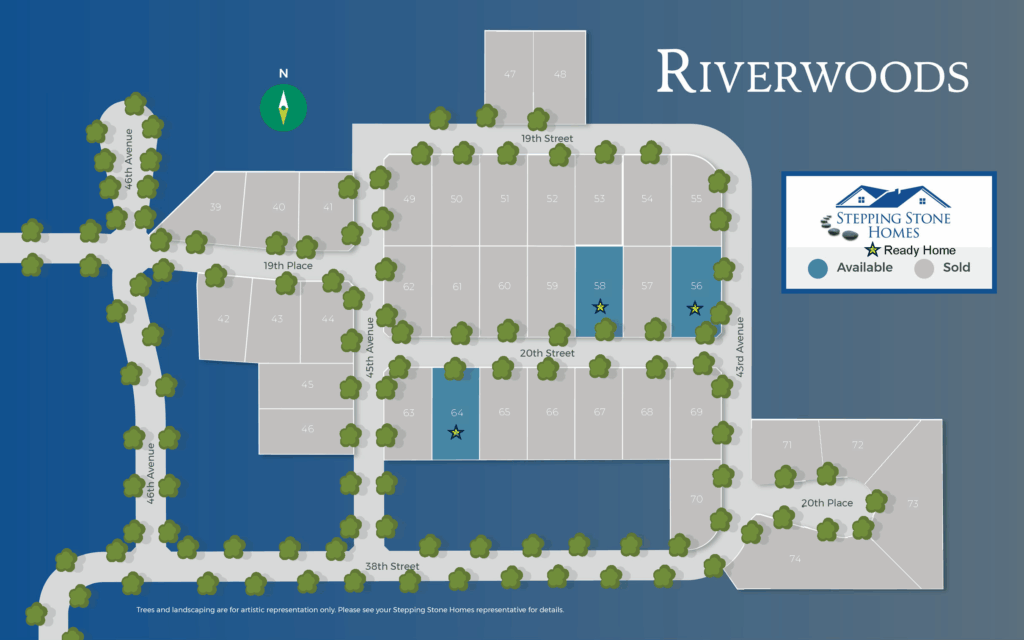 Riverwoods New Home Community Map in Kenosha WI by Stepping Stone Homes
