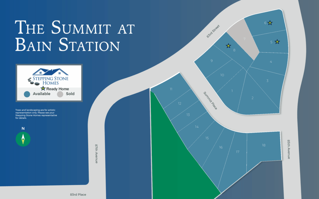 The Summit at Bain Station New Condo Community Map in Pleasant Prairie WI by Stepping Stone Homes
