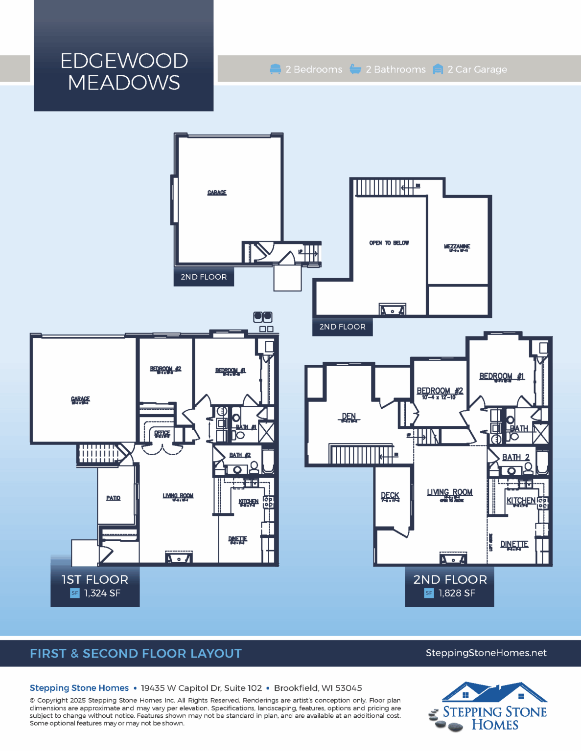 Edgewood Meadows Condo Floorplan Stepping Stone Homes