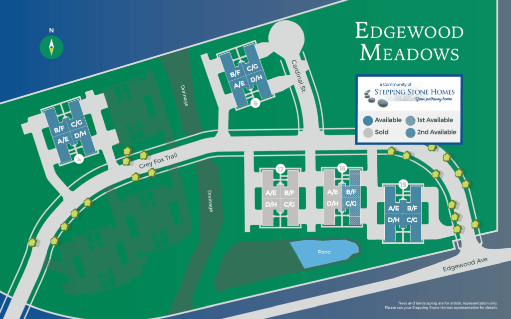 Edgewood Meadows New Condo Community Map Stepping Stone Homes