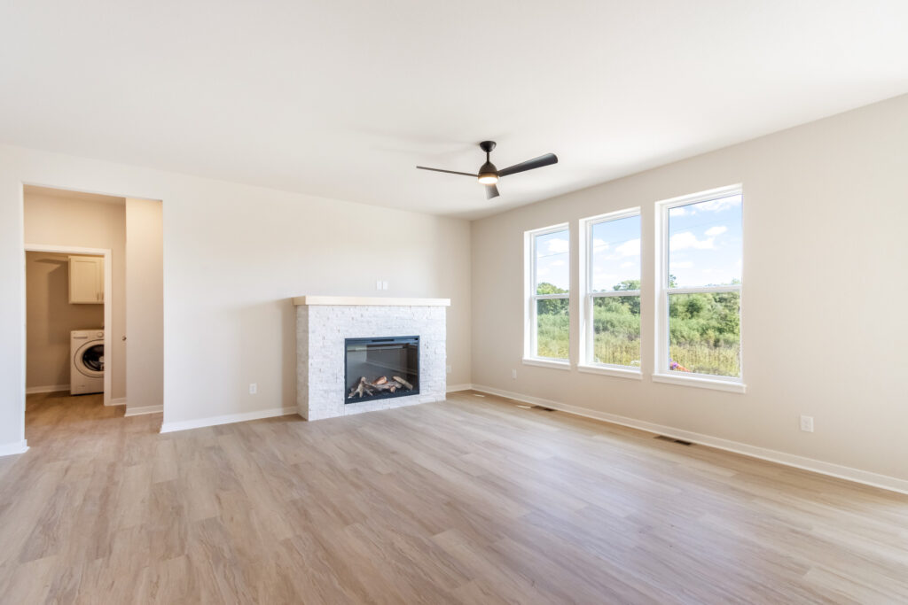The Ashland Great Room by Stepping Stone Homes