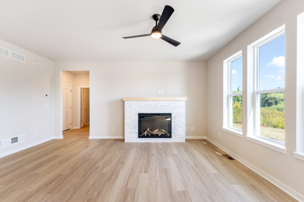The Ashland Great Room by Stepping Stone Homes