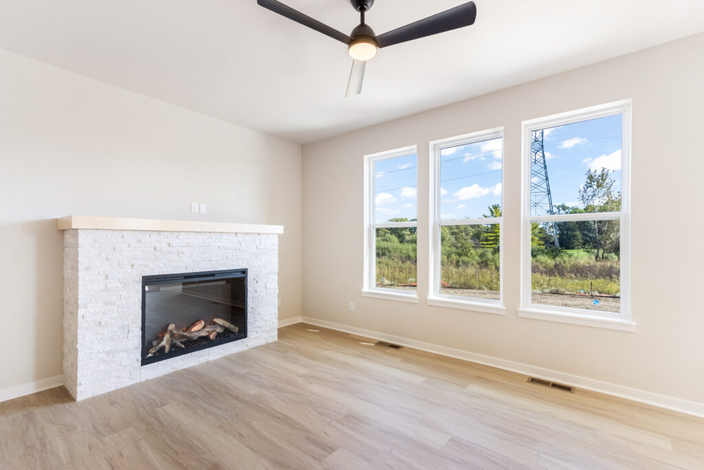 The Ashland Great Room by Stepping Stone Homes
