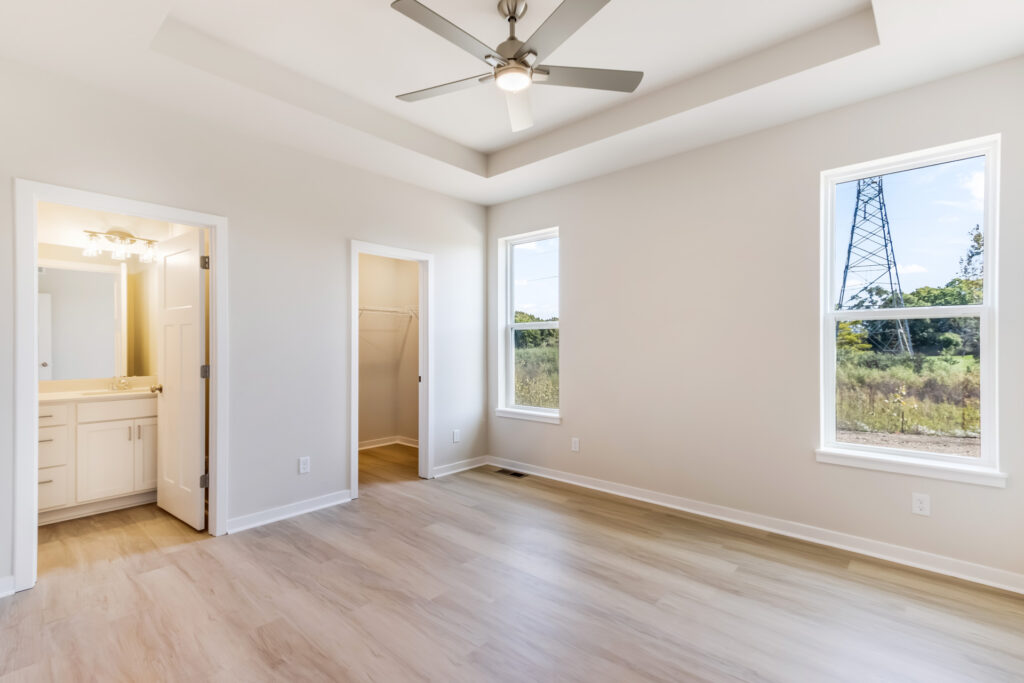 The Ashland Master Bedroom by Stepping Stone Homes