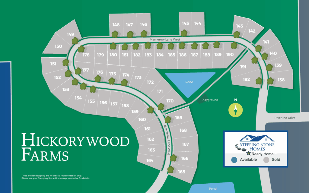 Hickorywood Farms Map New Home Community in Oconomowoc WI by Stepping Stone Homes