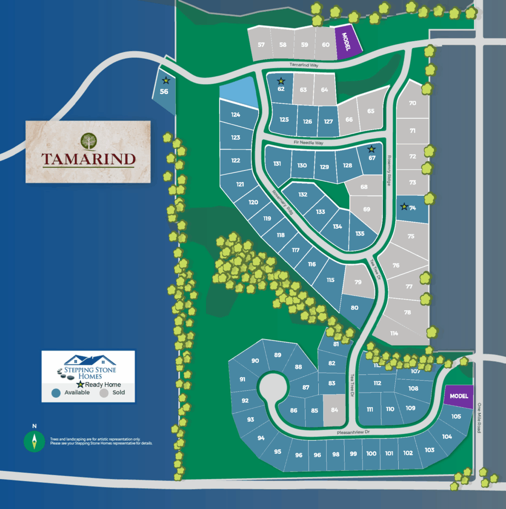Tamarind Map New Home Community in Menomonee Falls Wisconsin