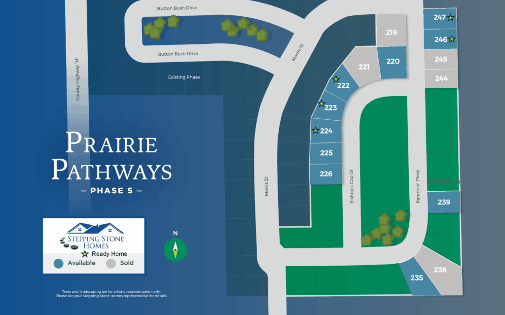 Prairie Pathways New Home Community Map Franksville Wisconsin