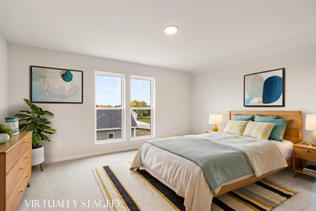 The Madison 2nd Story Bedroom by Stepping Stone Homes