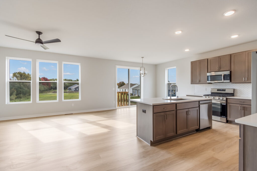 The Madison Great Room by Stepping Stone Homes