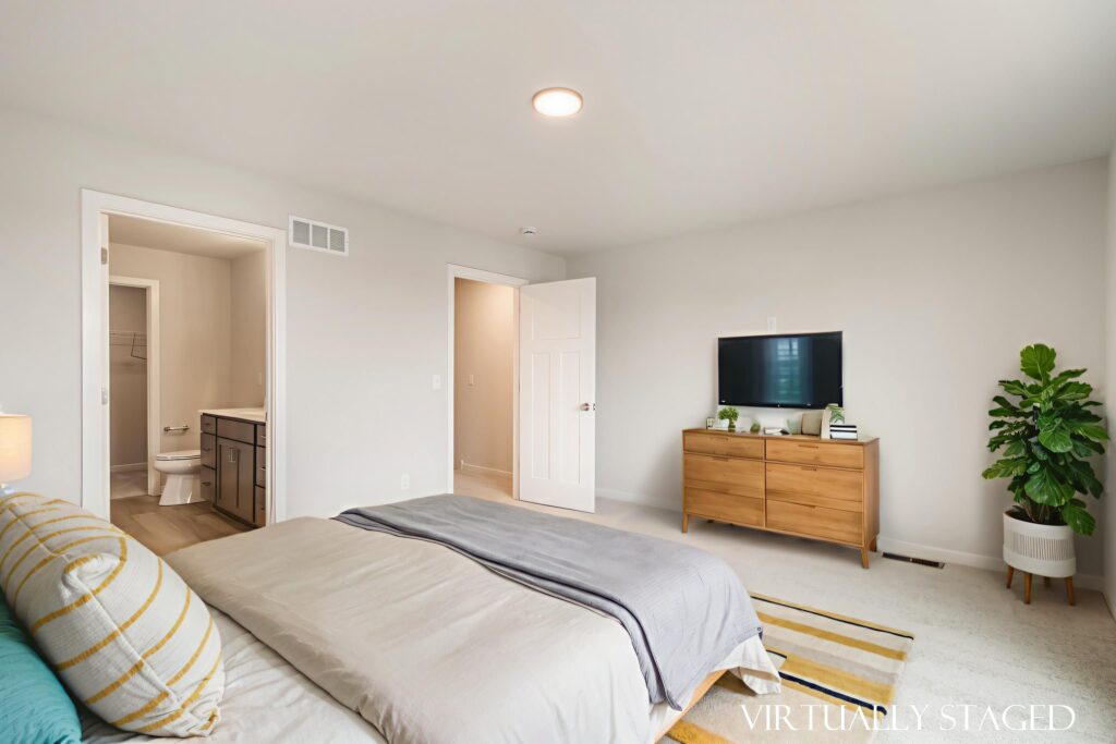 The Madison 2nd Story Bedroom by Stepping Stone Homes