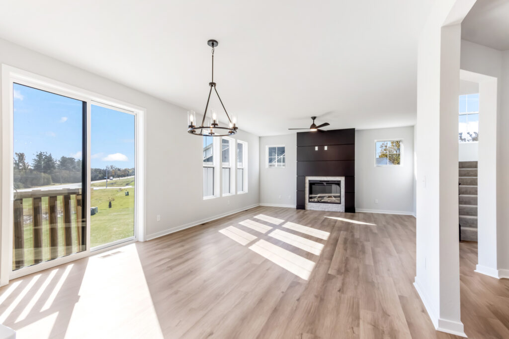 The Prescott Great Room by Stepping Stone Homes WI