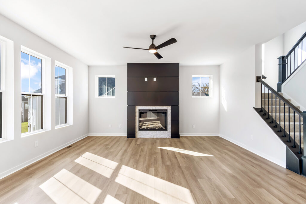 The Prescott Great Room by Stepping Stone Homes WI