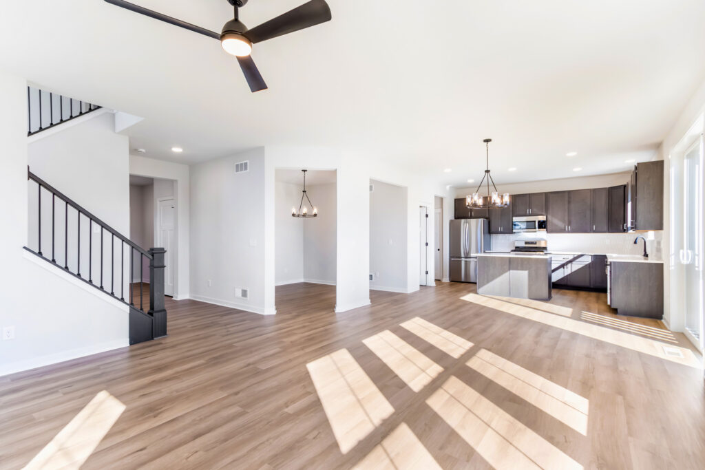 The Prescott Great Room by Stepping Stone Homes WI