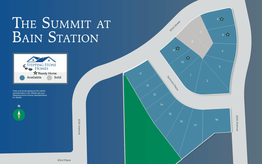 The Summit at Bain Station New Condo Community Map in Pleasant Prairie WI by Stepping Stone Homes