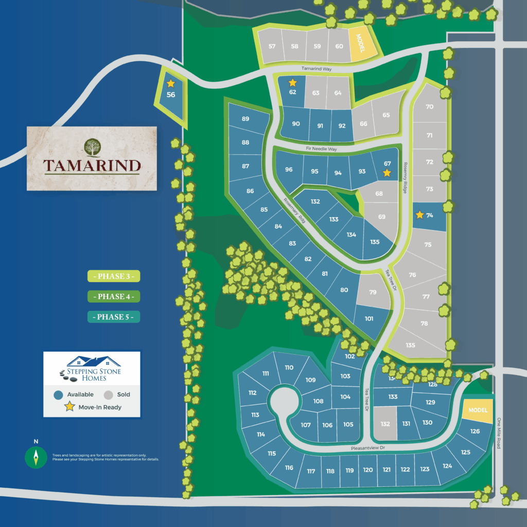 Tamarind Map New Home Community in Menomonee Falls Wisconsin