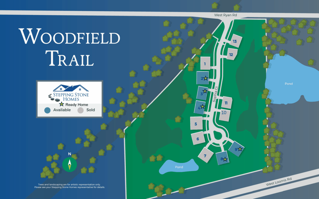 Woodfield Trail Map New Home Community in Franklin WI by Stepping Stone Homes