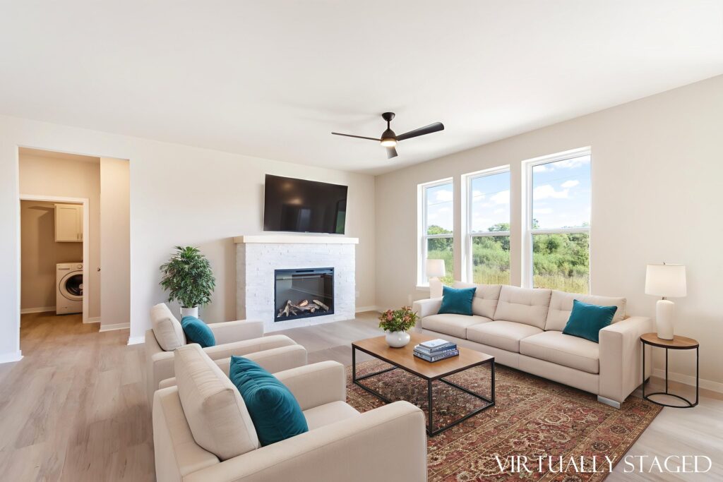 The Ashland Great Room by Stepping Stone Homes