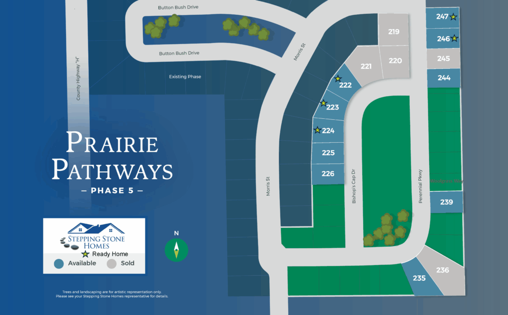 Prairie Pathways New Home Community Map Franksville Wisconsin
