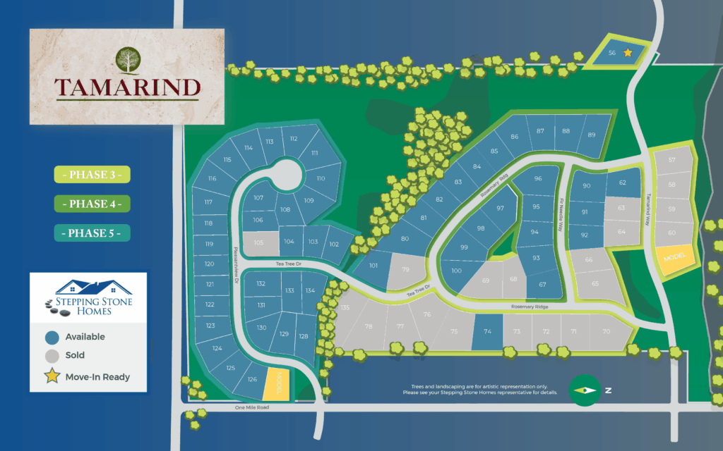 Tamarind Map New Home Community in Menomonee Falls Wisconsin