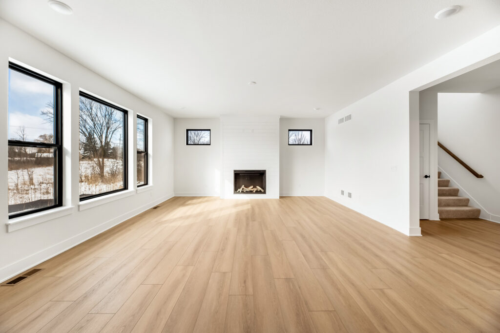 The Berkshire Great Room by Stepping Stone Homes