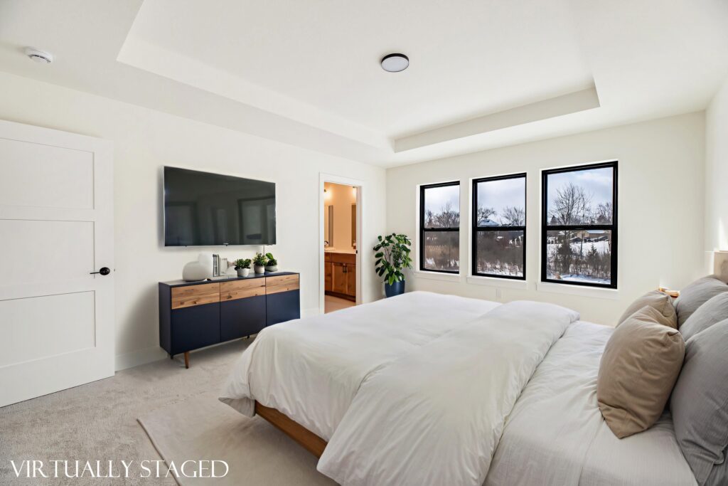 The Berkshire Master Bedroom by Stepping Stone Homes