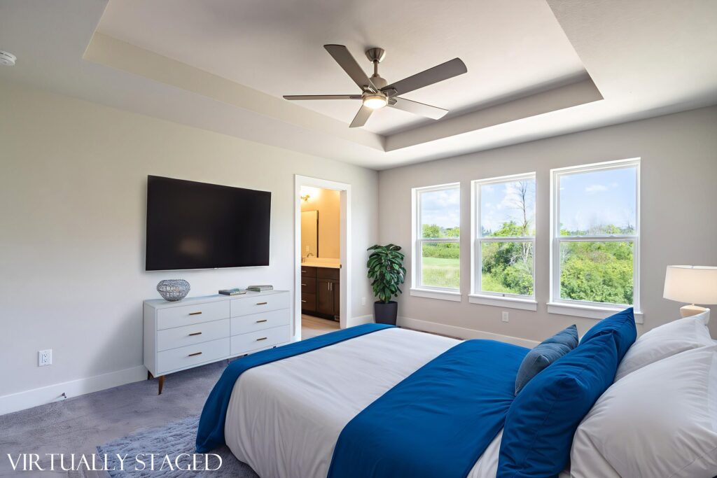 The Berkshire Master Bedroom by Stepping Stone Homes